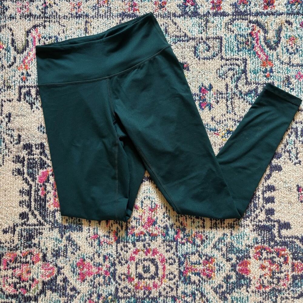 Z by Zella Teal 7/8 Length Mid Rise Squat Proof Leggings Size S